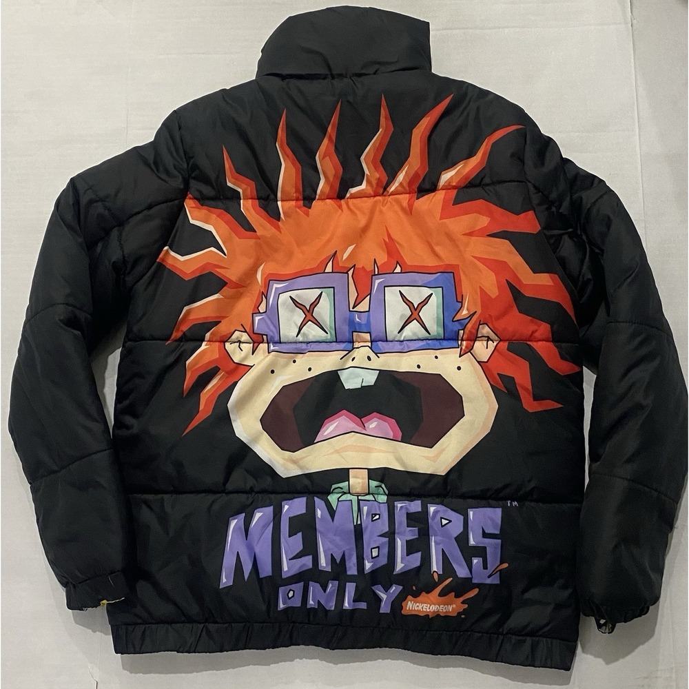 Members Only Nickelodeon Rugrats Reversible Puffer Jacket. Chuckie. Medium